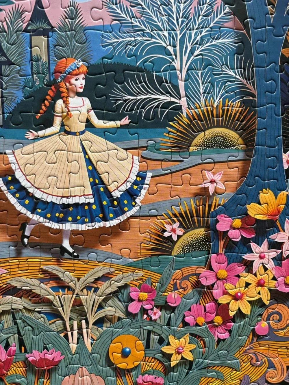 1000-Piece Floral & Fairy Puzzle - Picture 2 of 3